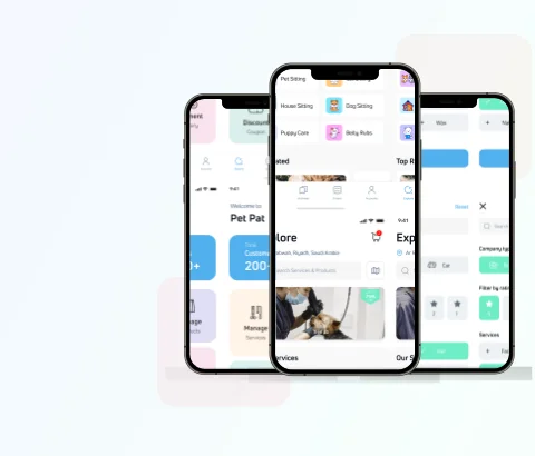 سوق PetPat للجوال لخدمات الحيوانات واكتشاف مقدمي الرعاية