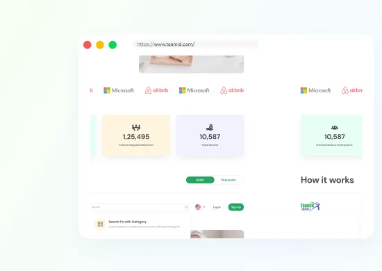 لوحة سوق Taamid للمشتريات ومسار طلبات الشراء